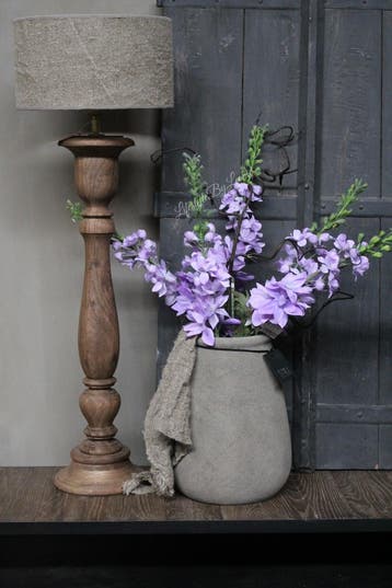Hoge smalle baluster lampvoet naturel 70 cm, Ophalen of Verzenden, Nieuw