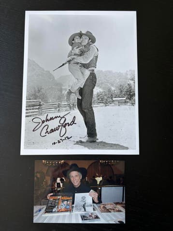 Handtekening Johnny Crawford (The Rifleman), Ophalen of Verzenden, Nieuw, Film, Foto of Kaart