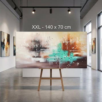 Monika Spiewak - Abstract - Oil Painting Stretched On The