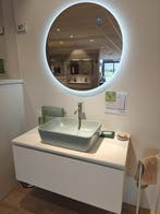 Badmeubel 100cm wit met blauw / groen waskom - 0018, Ophalen, Nieuw, Wastafelkast