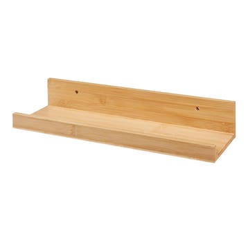 [en.casa] Wandplank set van 3 Gildeskål 40x13x7 cm bamboe, Verzenden, Nieuw