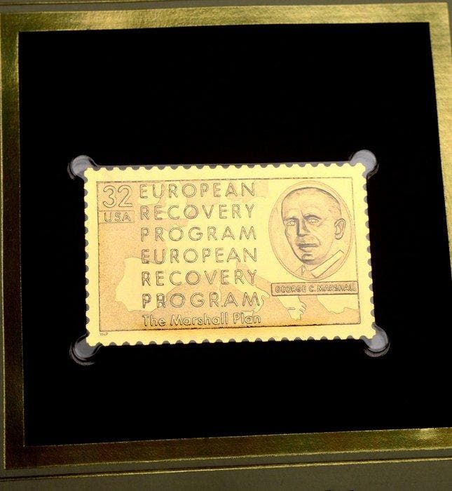 Verenigde Staten. Medal Marshall Plan - 50th Anniversary, Postzegels en Munten, Munten | Europa | Niet-Euromunten