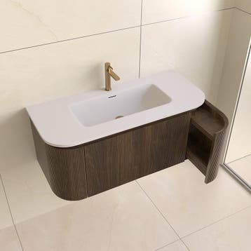 Sani Royal Eleganza Japandi rond badmeubel 100 cm, Nieuw