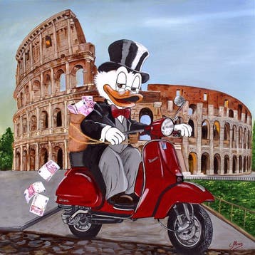 Carolina Alonso - Vespa vor dem Kolosseum! - Scrooge McDuck