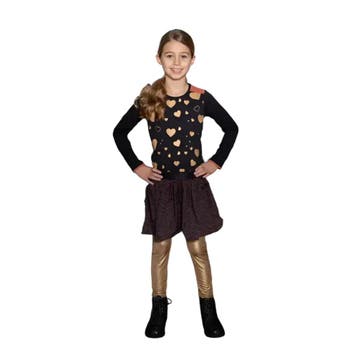 Rok -- All-over Leaves - 98/104 / Bruin, Verzenden, Nieuw