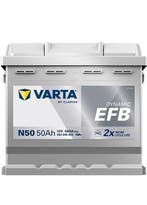 Varta Auto accu 12 volt 50 Ah EFB Dynamic type N50, Auto-onderdelen, Accu's en Toebehoren, Ophalen of Verzenden, Nieuw