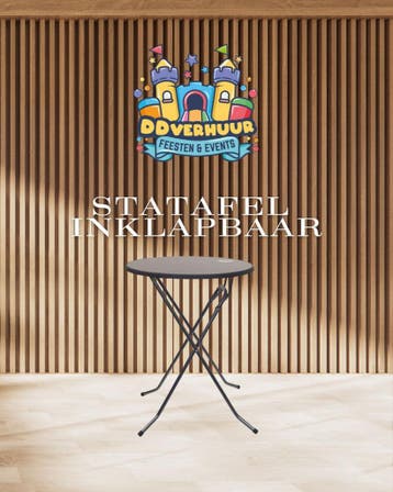 Statafels huren – inklapbaar – €7,50 p/dag, Zo goed als nieuw