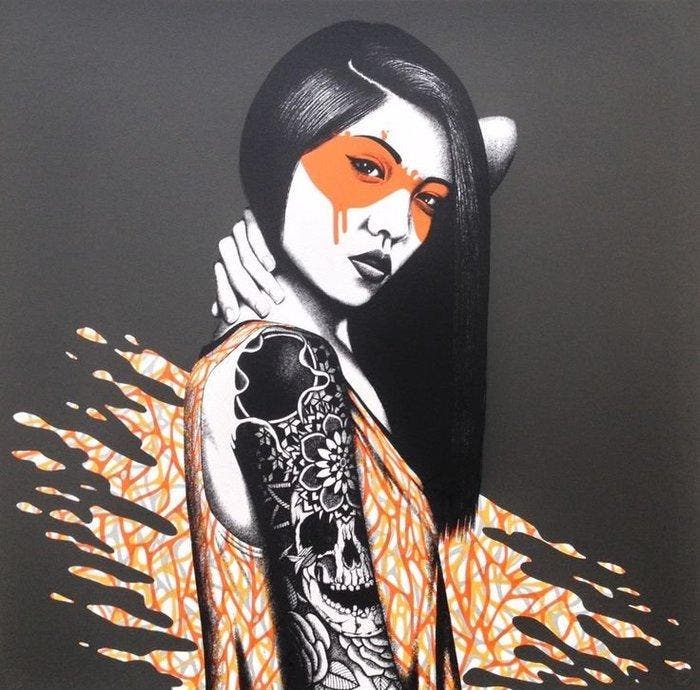 Fin Dac (XX-XXI) - Mural Rio · Christina Angelina, Antiek en Kunst, Kunst | Designobjecten