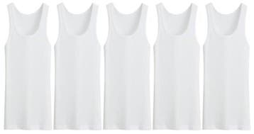 5 stuks Bonanza hemd - Regular - 100% katoen - wit, Verzenden