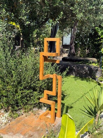 Ana Lucia B.M - Sculpture Corten - XL - No Reserve