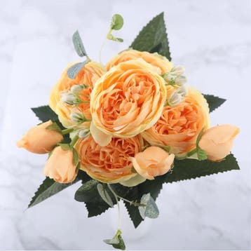 Kunst Boeket - Zijden Rozen Roos Bloemen Luxe Boeketten, Verzenden, Nieuw