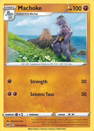 Machoke 087/196  Lost Origin, Ophalen of Verzenden, Nieuw, Losse kaart, Foil