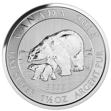 Canada Polarbear 1.5 oz 2015, Verzenden, Noord-Amerika, Losse munt, Zilver