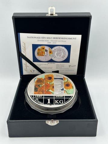 Nederland. 1 Kilo Herdenkingsmunt 2020 Vincent van Gogh -