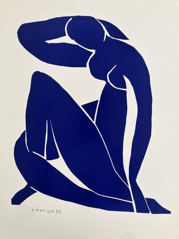 Henri Matisse (after) - Nu Bleu II