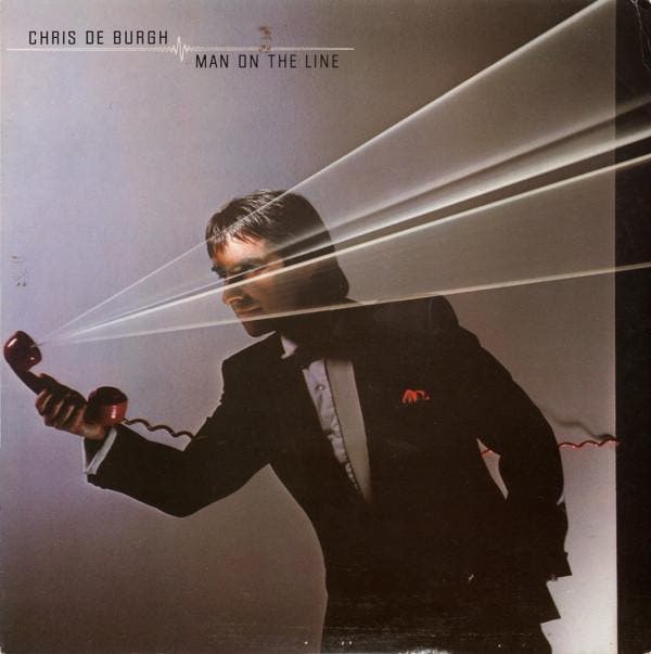 LP gebruikt - Chris de Burgh - Man On The Line, Cd's en Dvd's, Vinyl | Rock, Zo goed als nieuw, Overige formaten, Verzenden