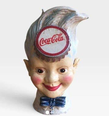 Coca-Cola - Haddon Sundblom - Spaarpot - Gietijzer, Antiek en Kunst