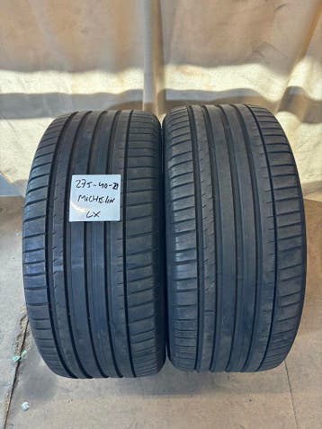 2x Michelin Pilot Sport 4 SUV 275/40 R21 - 6mm Zomerbanden, Ophalen, Gebruikt, 275 mm, 21 inch