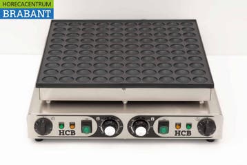 HCB RVS Poffertjesplaat Poffertjesbakplaat 100 dops 230V, Ophalen of Verzenden, Nieuw in verpakking