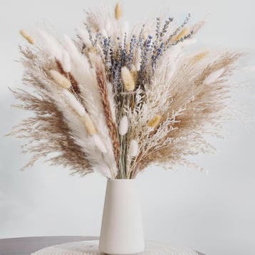 105 Delige Boho Stijl Pampasgras & Gedroogde Bloemen Decorat, Verzenden, Nieuw