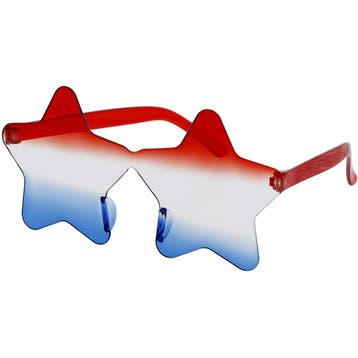 Feestbril Ster Rood Wit Blauw, Kleding | Dames, Ophalen of Verzenden, Nieuw