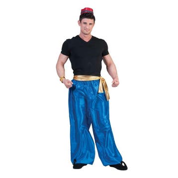Blauwe 1001 nacht broek voor heren - 1001 nacht kleding, Ophalen of Verzenden, Nieuw