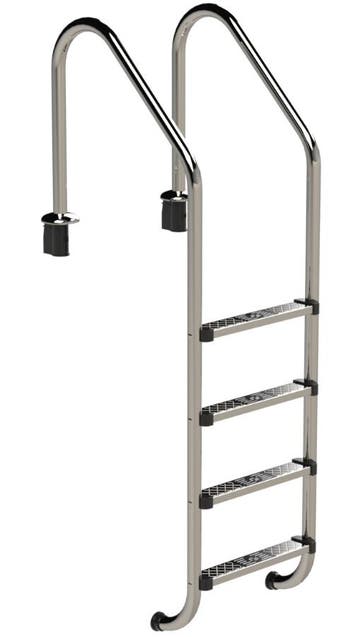 IDEAL Standaard RVS zwembadtrap 4 treden - AISI 316, Tuin en Terras, Zwembad-toebehoren, Verzenden, Nieuw
