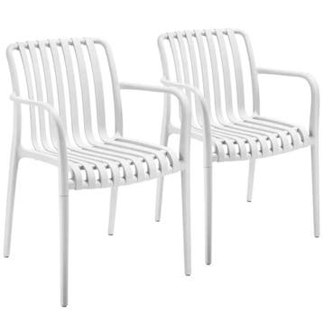2dekans | Tectake Tuinstoelen Alcudia Set van 2 -, Ophalen of Verzenden, Zo goed als nieuw, Overige kleuren