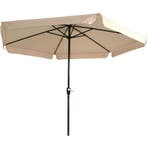 Gemini parasol met volant ecru 3 m, Ophalen of Verzenden, Nieuw