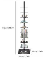9-Laags Verticale Boekenkast -Minimalistisch en Ruimtebespar, Huis en Inrichting, Kasten | Boekenkasten, Verzenden, Nieuw