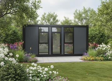 Op voorraad mobielverblijf woon-unit kantoor, keet 6 x 2,5 m, Ophalen, Nieuw