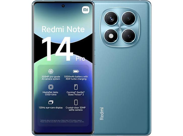Xiaomi -  Redmi Note 14 Pro - 4g 256gb Ocean  256 Gb - Blauw, Telecommunicatie, Mobiele telefoons | Overige merken, Nieuw, Zonder abonnement