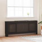 vidaXL Radiatorafdekking 2 pcs Zwart 205 x 20,5 x 81,5cm, Verzenden, Nieuw