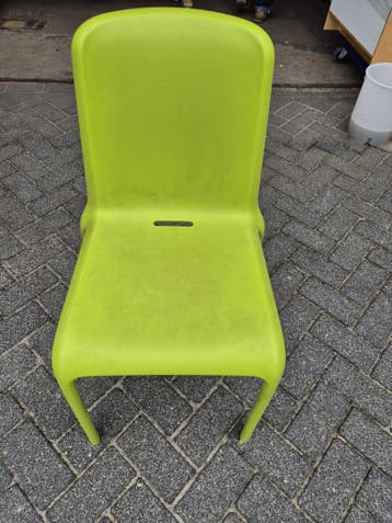 24 Pedrali Snow designstoelen groen | stapelbaar, Ophalen, Gebruikt, Kunststof, Vijf, Zes of meer stoelen