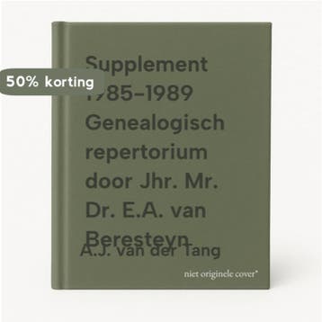 Supplement 1985-1989 Genealogisch repertorium door Jhr. Mr., Verzenden, Zo goed als nieuw, A.J. van der Tang