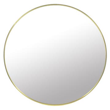 Design Spiegel Rond Goud | Laatste Stuk! | 34% Korting, Ophalen of Verzenden, Zo goed als nieuw, Overige kleuren, Overige typen