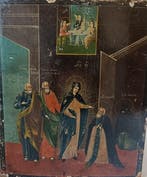 Icoon - de verschijning van de Maagd Maria aan San Sergio -