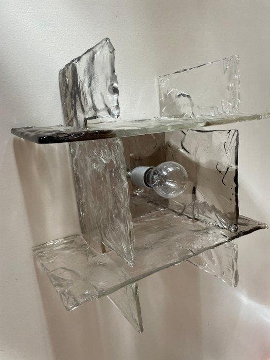 Mazzega - Carlo Nason - Wandkandelaar - Muranoglas, Antiek en Kunst, Antiek | Lampen
