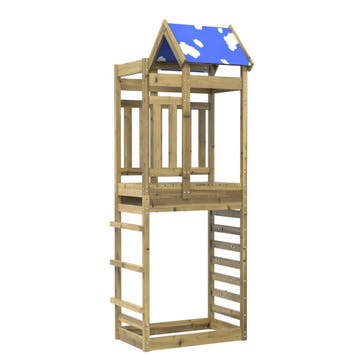 vidaXL Speeltoren Bruin 85 x 52,5 x 239 cm Massief, Verzenden, Nieuw