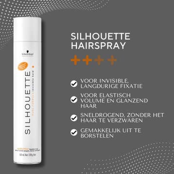 Schwarzkopf Silhouette Spray - Flexible Hold 500ml, Ophalen of Verzenden, Nieuw, Gel, Wax, Haarlak of Mousse