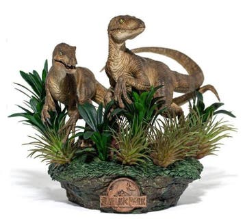 Jurassic Park Deluxe Art Scale Statue 1/10 Just The Two R..., Ophalen of Verzenden, Nieuw