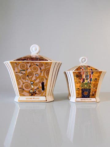 Goebel Artis Orbis -Set - Gustav Klimt - Kom - Porselein -