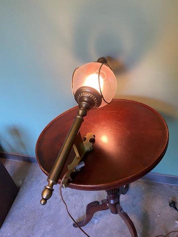 Wandlamp - Messing, Glas - Wandlamp, Antiek en Kunst
