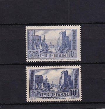 Frankrijk 1930 - haven van La Rochelle, type I en III -, Gestempeld
