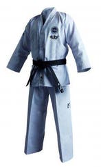 Adidas Taekwondopak Dobok ITF | Witte kraag (Maat: 200), Verzenden, Nieuw, Taekwondo, Vechtsportpak