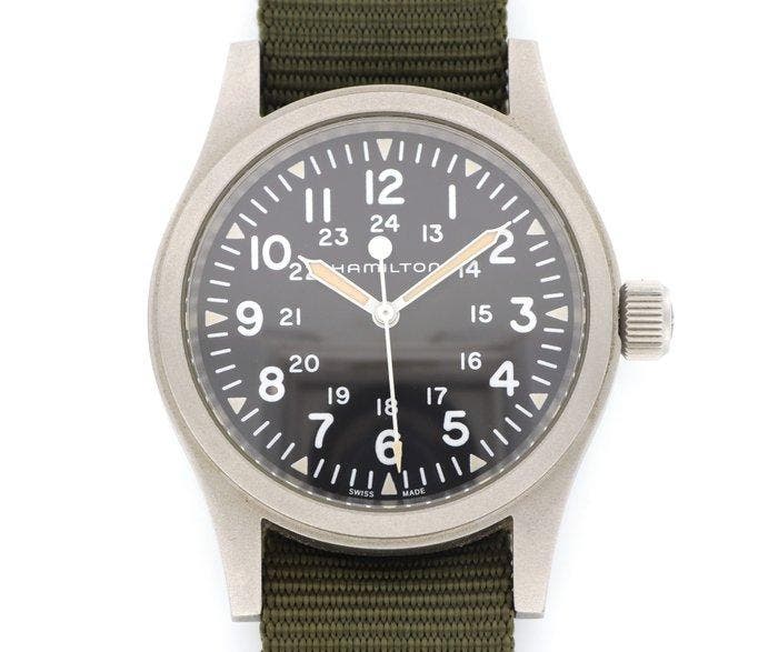 Hamilton - Khaki Field Mechanical - Zonder minimumprijs -, Sieraden, Tassen en Uiterlijk, Horloges | Heren