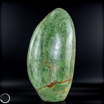 Natuurlijke chrysoprase, vrij gevormd in uitzonderlijke