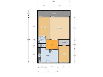 Te Huur 4 Kamer Appartement Oost-Dorsch In Zaandam, Huizen en Kamers, Direct bij eigenaar, Noord-Holland, Zaandam, Appartement
