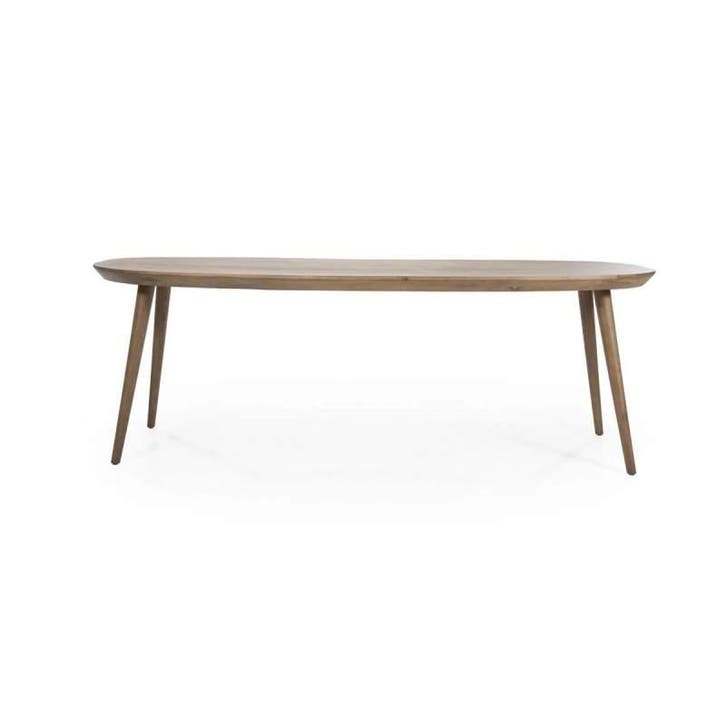 Eettafel Elijah - 260cm - Bruin - 96215 - eettafel, Huis en Inrichting, Tafels | Eettafels, Nieuw, Overige materialen, Overige vormen