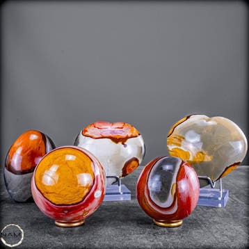 Exclusieve Polychrom-Jaspis verzamelset – Vijf unieke